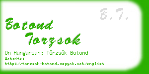 botond torzsok business card